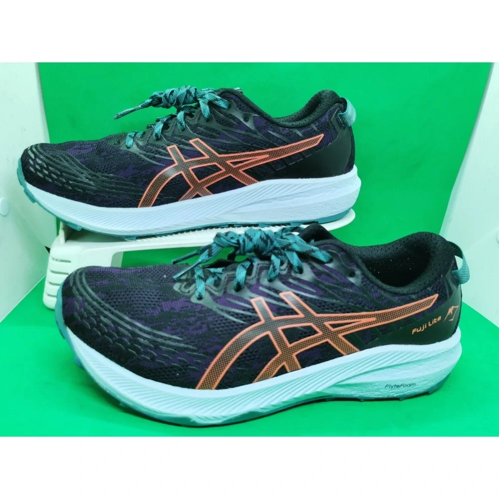 ASICS Fuji Lite 3 Running Shoes Women Size 9.5 Night Shade Trail Sneakers